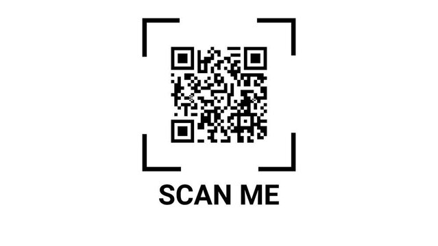 scan qr code barcode payment buy electronic payment scan animation