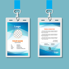 Obraz premium vector abstract id cards template concept