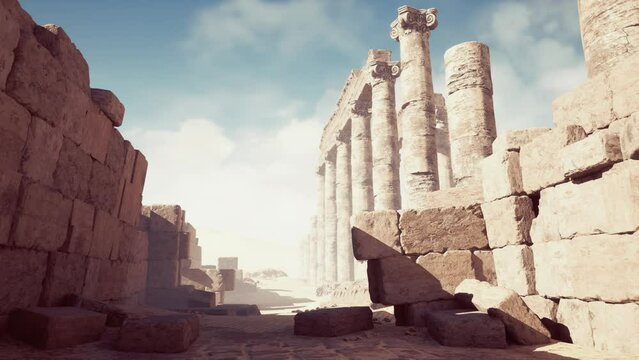 Ruines of Amun temple in Soleb