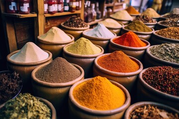 Fototapeta premium International Spice Market