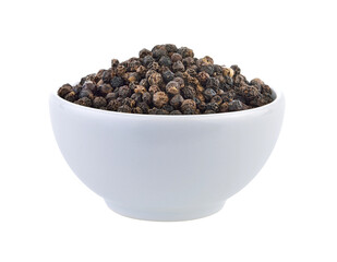 peppercorn in white bowl on transparent png