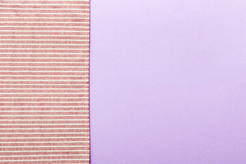 Fototapeta premium top view with red empty kitchen napkin isolated on table background. Folded cloth for mockup with copy space, Flat lay. Minimal style