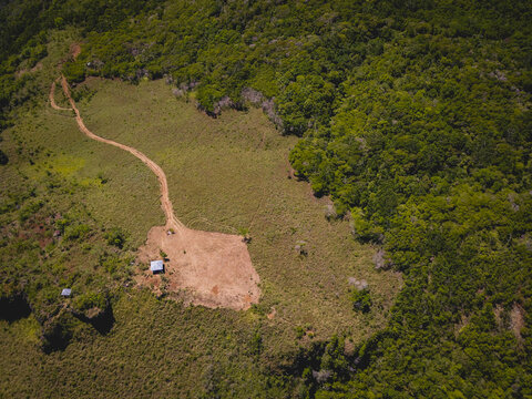 Aerial View of Paralayang Hill in Ambon