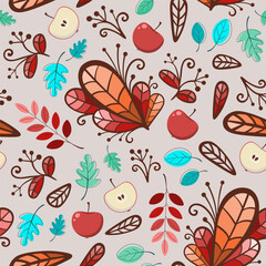 seamless pattern with flowers