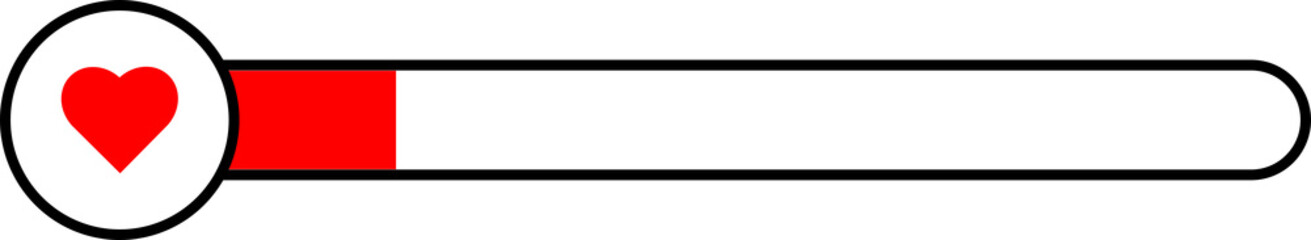 Video game health bar icon