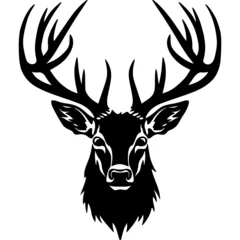 Foto op Plexiglas deer head silhouette © Creative Journey