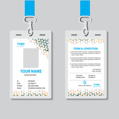 vector abstract id cards template concept
