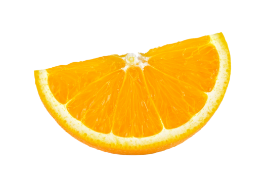 orange slice on transparent png