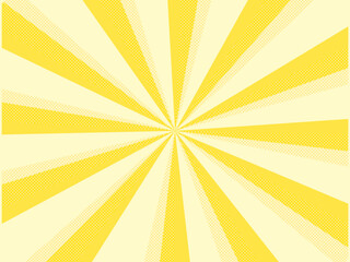 concentration line 黄色の集中線の背景