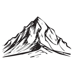 Unique and creative mountains for sketch design