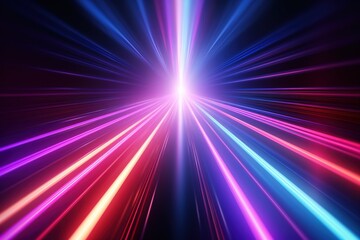 Obraz premium abstract futuristic background with gold PINK blue glowing neon moving high speed wave lines and bokeh lights. Data transfer concept Fantastic wallpaper