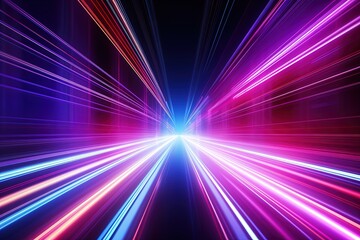 Obraz premium abstract futuristic background with gold PINK blue glowing neon moving high speed wave lines and bokeh lights. Data transfer concept Fantastic wallpaper