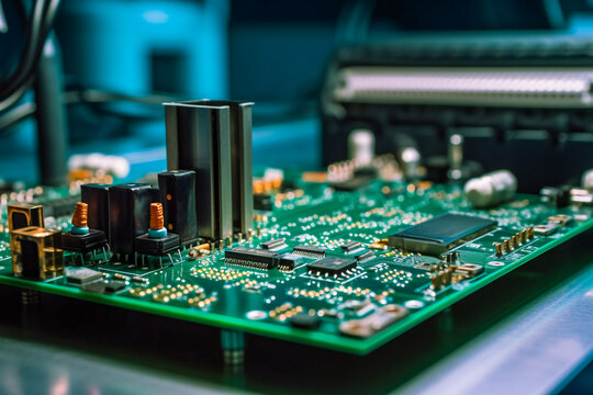 Electronics Manufacturing with Automated Pick and Place.  Generative AI