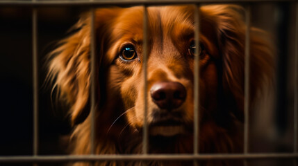 Freedom Seeking Doggy. AI Generated