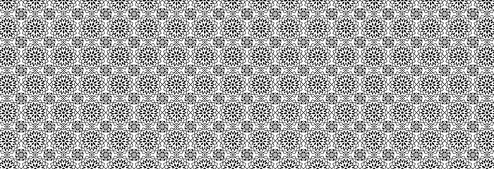 Black and white pattern in Indian style.