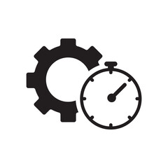 Efficiency icon illustration. Creative sign from quality control icons collection. Filled flat Efficiency icon for computer and mobile. Symbol, logo graphics.