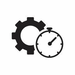 Efficiency icon illustration. Creative sign from quality control icons collection. Filled flat Efficiency icon for computer and mobile. Symbol, logo graphics.