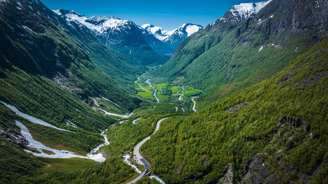 Gamle Strynefjellsvegen and Videdalen Valley Scenic Norwegian Road