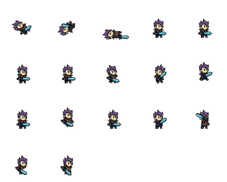 Free Animated Fantasy Character Vector 2d Sprite