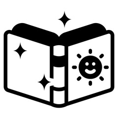 Children book  glyph icon