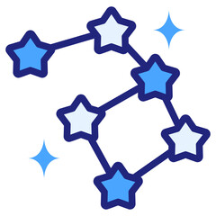 constellation blue icon