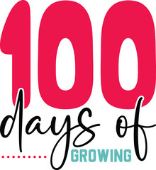100 days of school svg design