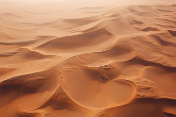 Sahara desert aerial drone view landscape, sand dunes - Powered by Adobe