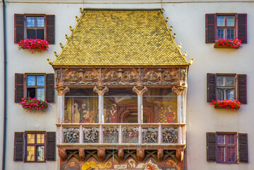 View of the famous golden roof in Innsbruck © Vladislav Gajic