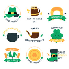 St. Patrick's Day vector design elements set