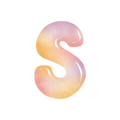 Naklejka premium Cute font cute colors 