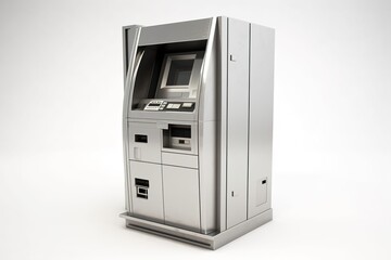 Fototapeta premium atm isolated on white background. Generated by AI