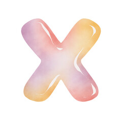 Fototapeta premium Cute font cute colors 