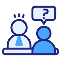 consultation blue icon