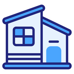 house blue icon