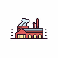 Bank building vector icon illustration