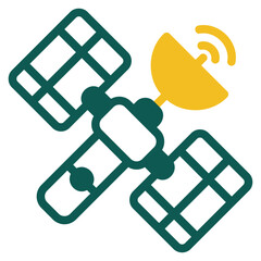 satellite color icon icon