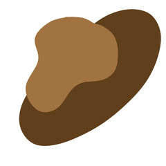 Organized Brown Elements in the Corner