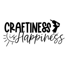 Crafting. Hand drawn motivation lettering phrase in modern calligraphy style. Inspiration slogan for print and poster design. Vector illustration. . Vector illustration