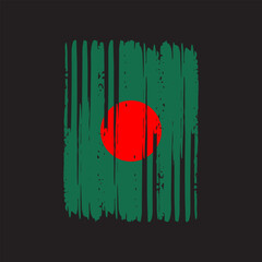 Bangladesh flag with brush strokes vector illustration independence day, Bangladesh flag brush Vector, Bangladesh Flag Brush Vector Illustration