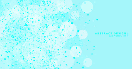 大小様々な丸で組み合わせた抽象的な背景素材