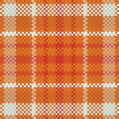 Tartan Plaid Vector Seamless Pattern. Checkerboard Pattern. Seamless Tartan Illustration Vector Set for Scarf, Blanket, Other Modern Spring Summer Autumn Winter Holiday Fabric Print.
