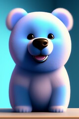 Fototapeta premium Banoo Blue Teddy Bear