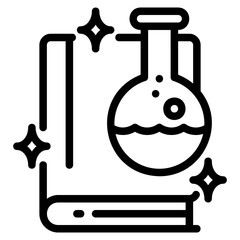 Science outline icon icon