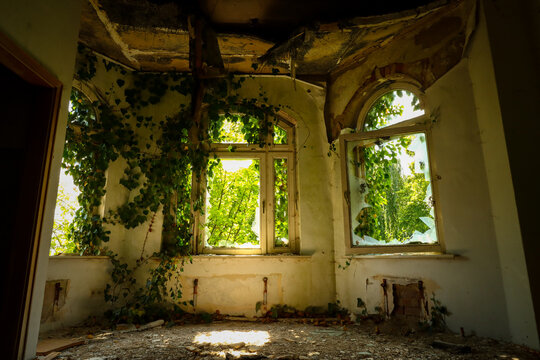 bay window in a lost place