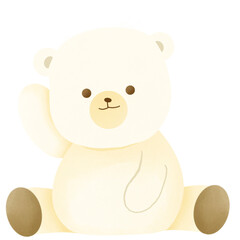 Cute Polar bear  cartoon character