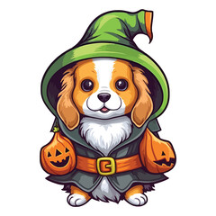 Corgi Costumed Cutie: Halloween Delight with a Puppy Twist