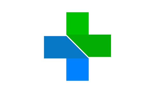 Medical logo, cross logo, medical center logo, health symbols