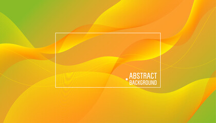 Abstract Yellow Gradient Background with Glowing Wave Lines &ndash; Modern Geometric Texture for Banner, Poster, Website, and Presentation