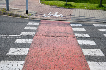 red pedestrian crossing in Poland