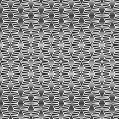 Vector modern sacred tattoo . Geometric seamless halftone pattern. Flower Of Life and abstract shapes made in Black and White.